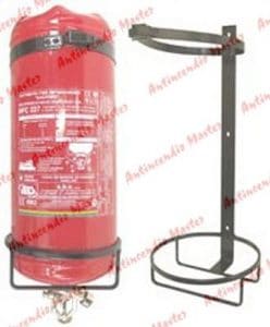 Firechief HS26/RED - Supporto A Terra Per Due Estintori (6L Schiuma + 2kg CO2) - Rosso 62x27x48 Cm